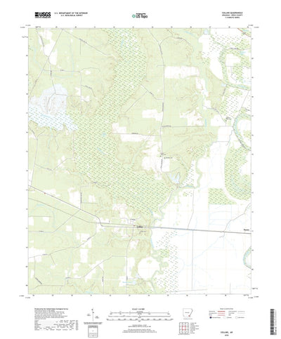 United States Geological Survey Collins, AR (2020, 24000-Scale) digital map