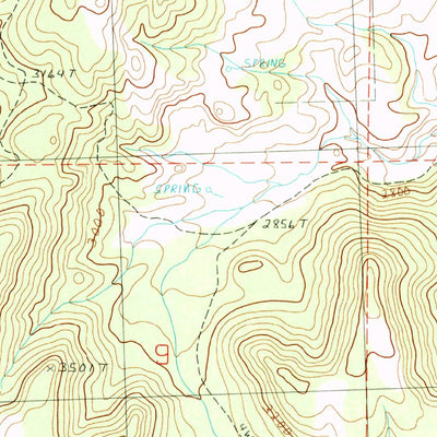 United States Geological Survey Collins Butte, OR (1990, 24000-Scale) digital map