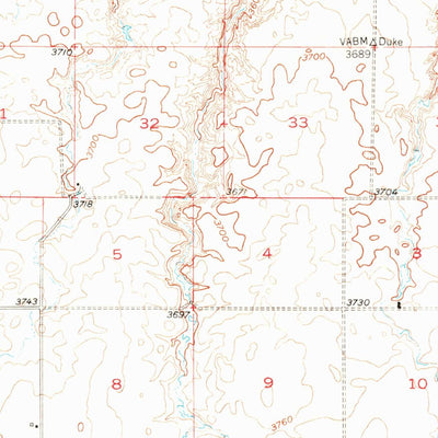 United States Geological Survey Collins, MT (1950, 62500-Scale) digital map