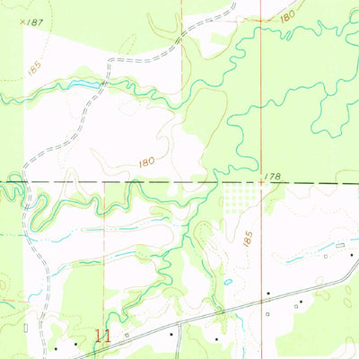 United States Geological Survey Collins NW, AR (1960, 24000-Scale) digital map