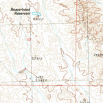 United States Geological Survey Collins Reservoir, MT (1985, 24000-Scale) digital map
