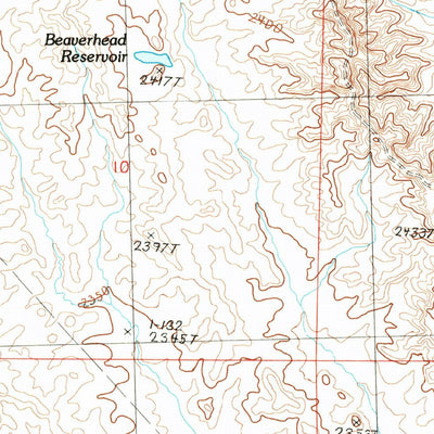 United States Geological Survey Collins Reservoir, MT (1985, 24000-Scale) digital map