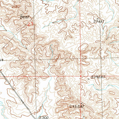 United States Geological Survey Collins Reservoir, MT (1985, 24000-Scale) digital map