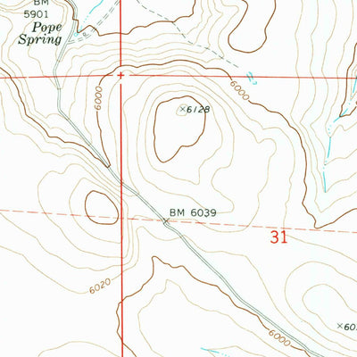 United States Geological Survey Collins Rim, OR (1968, 24000-Scale) digital map