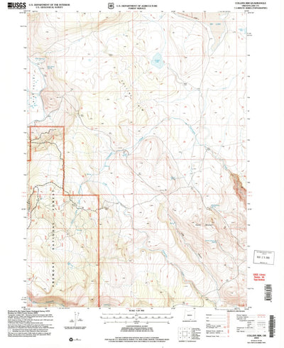 United States Geological Survey Collins Rim, OR (2004, 24000-Scale) digital map