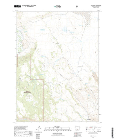 United States Geological Survey Collins Rim, OR (2020, 24000-Scale) digital map