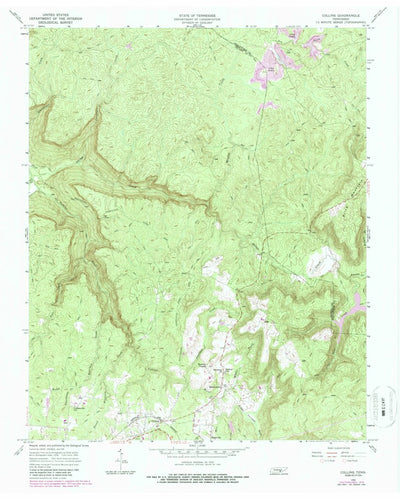 United States Geological Survey Collins, TN (1956, 24000-Scale) digital map