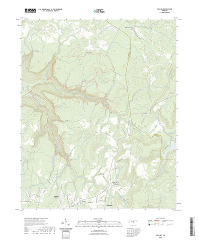 United States Geological Survey Collins, TN (2022, 24000-Scale) digital map