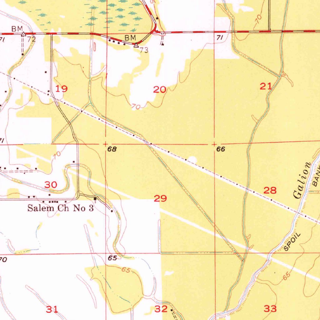 Collinston, LA (1957, 62500Scale) Map by United States Geological Survey Avenza Maps