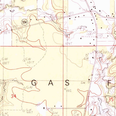 United States Geological Survey Collinston West, LA (1982, 24000-Scale) digital map