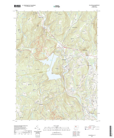 United States Geological Survey Collinsville, CT (2021, 24000-Scale) digital map
