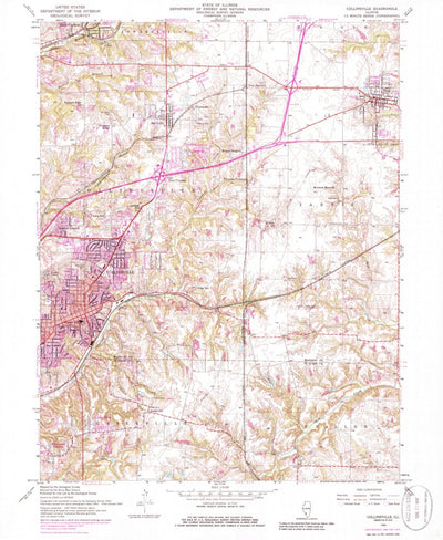 United States Geological Survey Collinsville, IL (1954, 24000-Scale) digital map