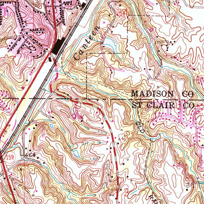 United States Geological Survey Collinsville, IL (1954, 24000-Scale) digital map