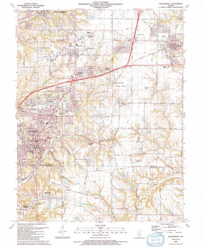 United States Geological Survey Collinsville, IL (1991, 24000-Scale) digital map