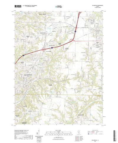 United States Geological Survey Collinsville, IL (2021, 24000-Scale) digital map