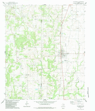 United States Geological Survey Collinsville, TX (1982, 24000-Scale) digital map