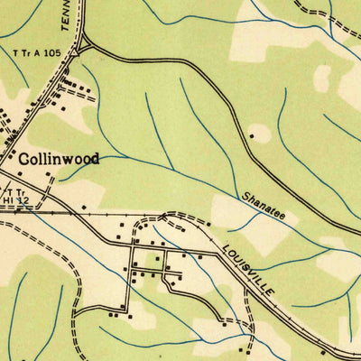 United States Geological Survey Collinwood, TN (1936, 24000-Scale) digital map