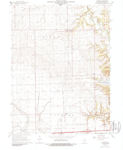 United States Geological Survey Collison, IL (1968, 24000-Scale) digital map