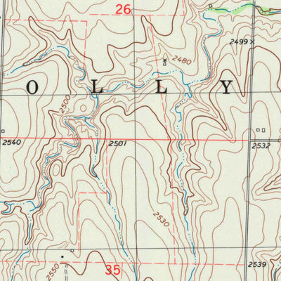 United States Geological Survey Collyer, KS (1979, 24000-Scale) digital map