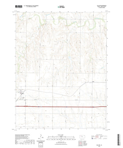 United States Geological Survey Collyer, KS (2022, 24000-Scale) digital map