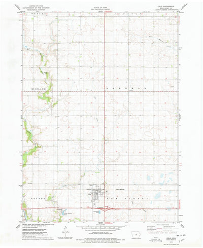 United States Geological Survey Colo, IA (1975, 24000-Scale) digital map