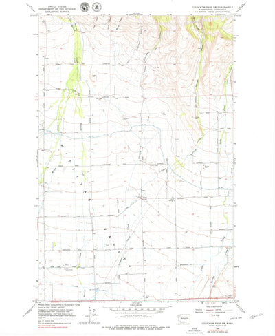 United States Geological Survey Colockum Pass SW, WA (1966, 24000-Scale) digital map