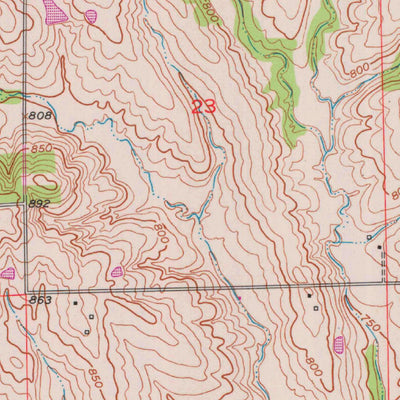 United States Geological Survey Coloma, MO (1950, 24000-Scale) digital map