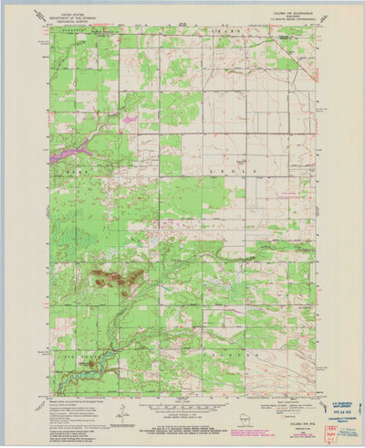 United States Geological Survey Coloma NW, WI (1968, 24000-Scale) digital map