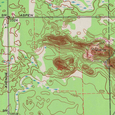 United States Geological Survey Coloma NW, WI (1968, 24000-Scale) digital map