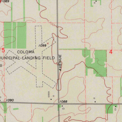 United States Geological Survey Coloma, WI (1968, 24000-Scale) digital map