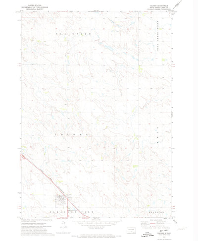 United States Geological Survey Colome, SD (1971, 24000-Scale) digital map