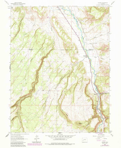 United States Geological Survey Colona, CO (1963, 24000-Scale) digital map