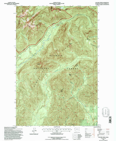 United States Geological Survey Colonel Bob, WA (1995, 24000-Scale) digital map