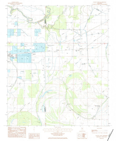 United States Geological Survey Colony Town, MS (1983, 24000-Scale) digital map