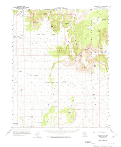 United States Geological Survey Colorado City, AZ (1954, 62500-Scale) digital map