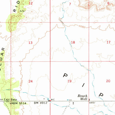 United States Geological Survey Colorado City, AZ (1954, 62500-Scale) digital map