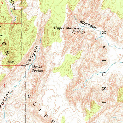 United States Geological Survey Colorado City, AZ (1954, 62500-Scale) digital map