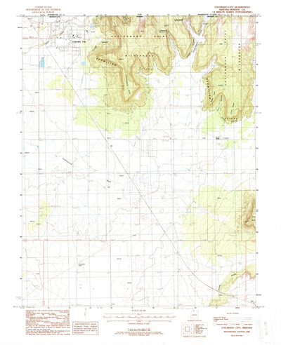 United States Geological Survey Colorado City, AZ (1988, 24000-Scale) digital map