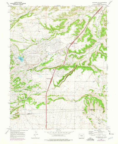 United States Geological Survey Colorado City, CO (1969, 24000-Scale) digital map