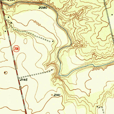 United States Geological Survey Colorado City SE, TX (1950, 24000-Scale) digital map