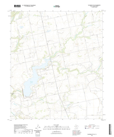United States Geological Survey Colorado City SE, TX (2022, 24000-Scale) digital map