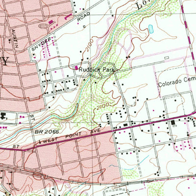 United States Geological Survey Colorado City, TX (1952, 24000-Scale) digital map