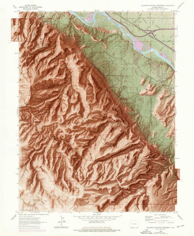 United States Geological Survey Colorado National Monument, CO (1962, 24000-Scale) digital map