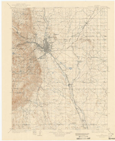 United States Geological Survey Colorado Springs, CO (1909, 125000-Scale) digital map