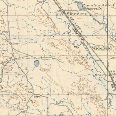 United States Geological Survey Colorado Springs, CO (1909, 125000-Scale) digital map