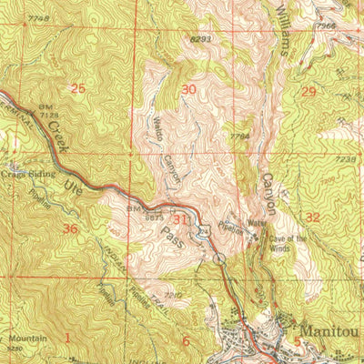 United States Geological Survey Colorado Springs, CO (1948, 62500-Scale) digital map