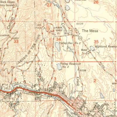 United States Geological Survey Colorado Springs, CO (1951, 62500-Scale) digital map
