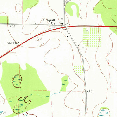 United States Geological Survey Colquitt, GA (1974, 24000-Scale) digital map