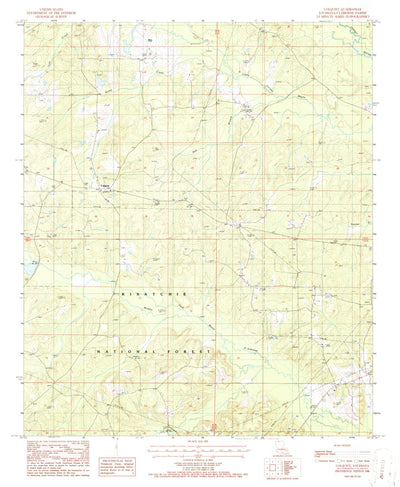 United States Geological Survey Colquitt, LA (1986, 24000-Scale) digital map
