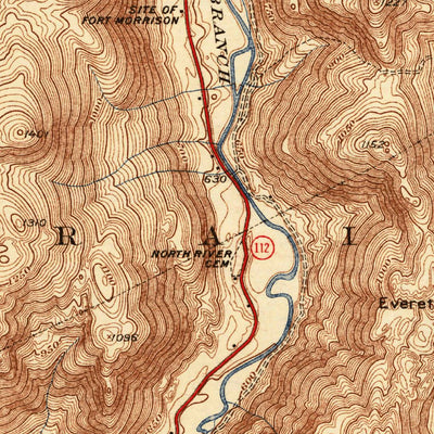 United States Geological Survey Colrain, MA-VT (1941, 31680-Scale) digital map